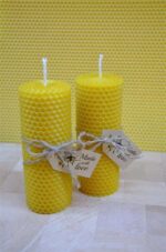 2.gab tītas bišu vaska sveces 13cm x 4.5cm - Image 3