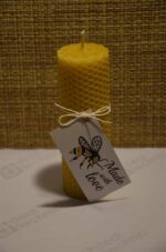 1.gab tīta bišu vaska svece 13 cm x 4.5 cm - Image 2