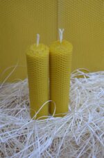 2 Tītas bišu vaska sveces iesaiņotas kastītē 20,5cm x 4.5cm. Perfekta Ziemassvētku dāvana - Image 5