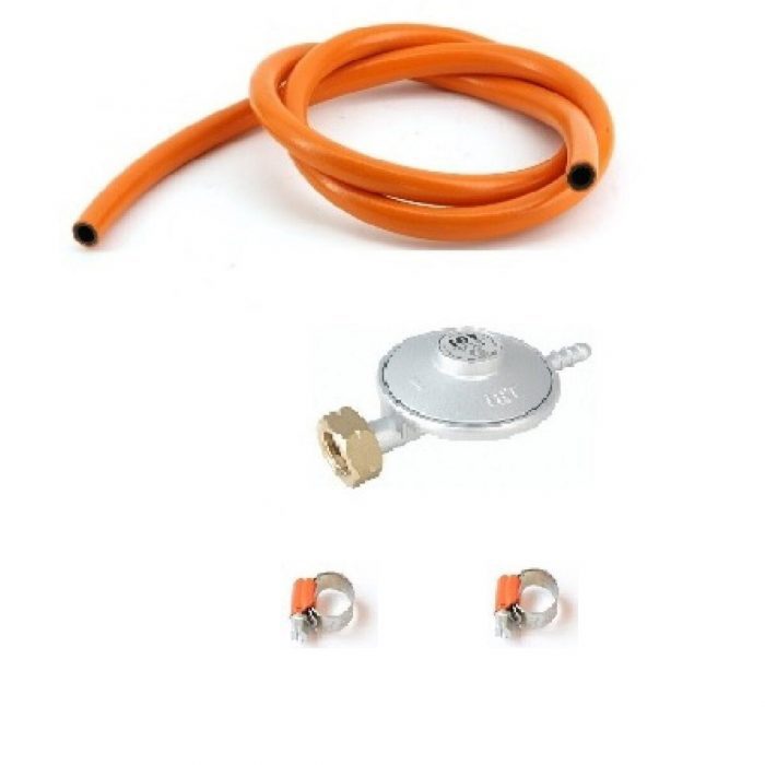 Infrasarkanais gāzes sildītājs 2,9 kW komplekts ar aizsardzību pret noplūdi, šļūteni, reduktoru un savienotāju skavām - Image 4